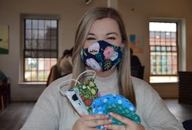 Alyssa MacKinnon is part of a group in Charlottetown that launched Mask Central P.E.I. on Tuesday. The objective is to simplify the process of getting masks out to Islanders.