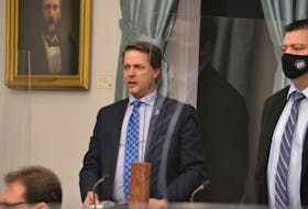 Education Minister Brad Trivers before question period on Thursday. Trivers faced questions about possible learning gaps due to last spring's lockdown.