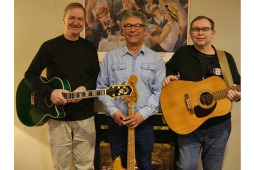 Patina, made up of Kevin MacPherson, left, Bob Maclean and Bob Picard will perform at the Trinity United Concert Series in Summerside on March 1.