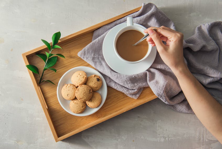 Cookies and a beverage can be provide a calming moment during crisis situations. This week, columnist Margaret Prouse shares a recipe for Thimble Cookies.