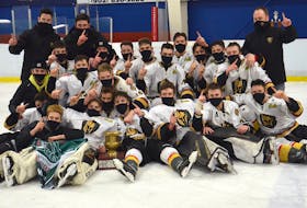 The Charlottetown Bulk Carriers Knights won the P.E.I. major under-18 hockey championship Saturday night at Credit Union Centre in Kensington. The Knights defeated the Kensington Monaghan Farms Wild 9-2 to complete a four-game sweep in the best-of-seven series.