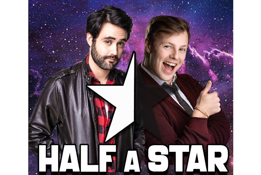 Justin Shaw, right, and Benton Hartley are the hosts of Half A Star Podcast, which is available as of May 1.