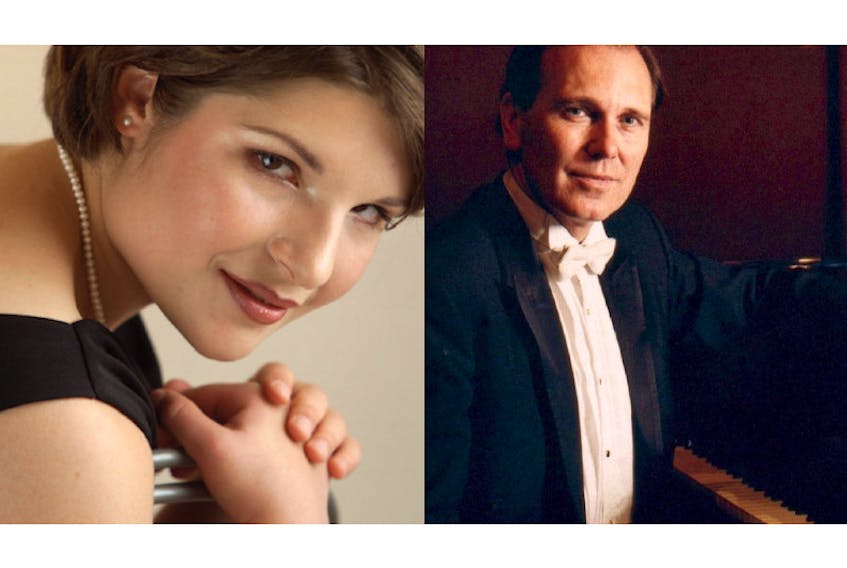 Pianists Magdalena von Eccher and Glen Montgomery will be featured in a PEISO concert Nov. 22 at Confederation Centre of the Arts.