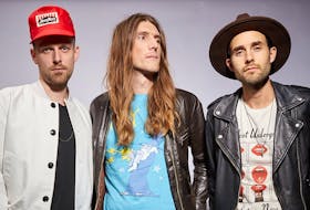 The East Pointers are excited about releasing their new CD, “Yours to Break”, at the Confederation Centre of the Arts in Charlottetown today. The band, which includes Jake Charron, left, Koady Chaisson and Tim Chaisson will take to the Homburg Theatre stage at 7:30 p.m. The concert is sold out.