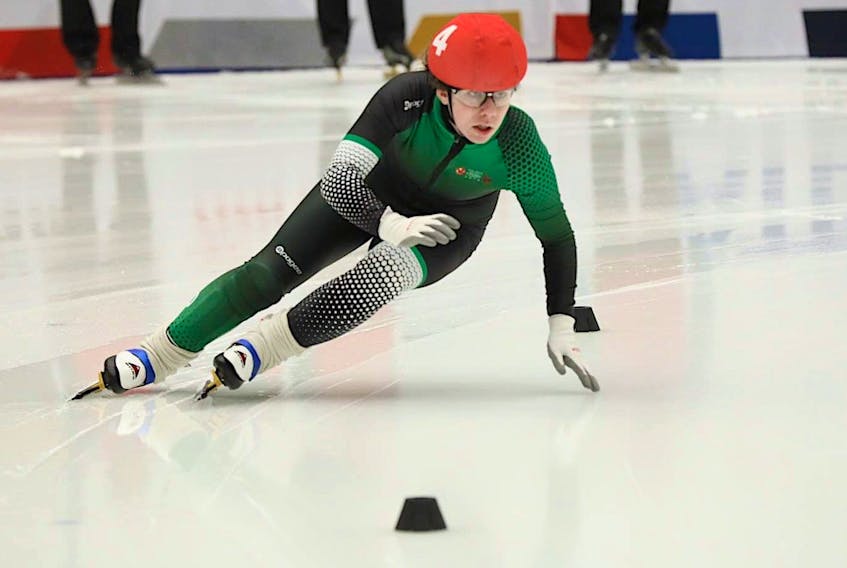 P.E.I. short track speed skater Jenna Larter will lace up to compete in an international invitational field in Montreal this weekend. Yi Kay/Special to The Guardian