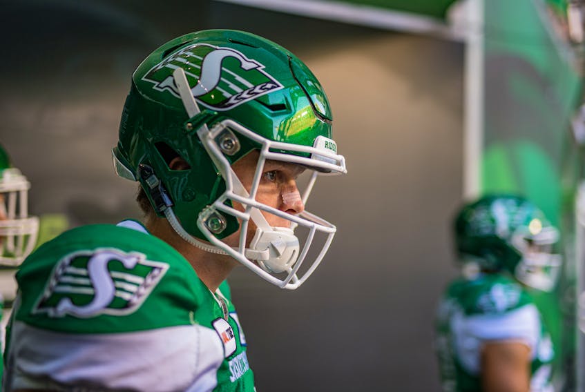 Jay Dearborn made his CFL debut this season with the Saskatchewan Roughriders.