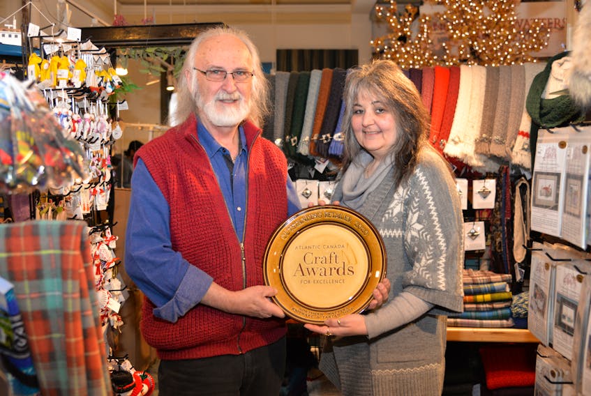 Bill and Wanda Watters of Northern Watters Knitwear & Tartan Shop.