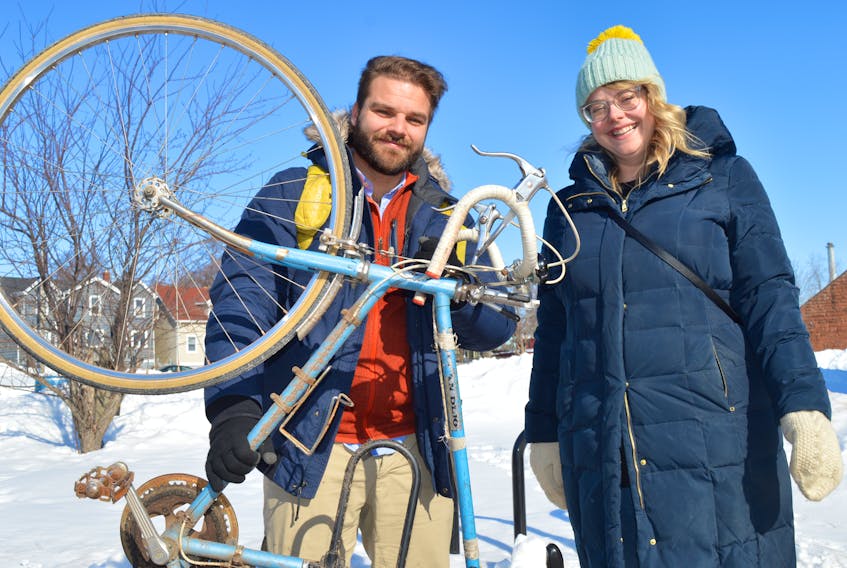 Mitch Underhay and Kate Shaw, with the cycling advocacy group Bike Friendly Charlottetown, say a public forum will be held on Wednesday, March 11 at the P.E.I. Brewing Company to gauge feedback on an interconnected active transportation network in the greater Charlottetown area.