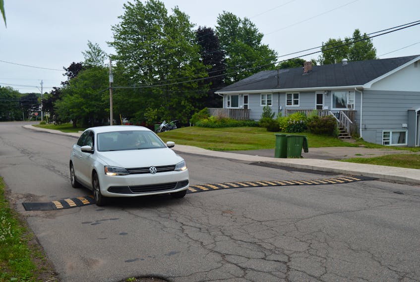 If enough residents on a specific Charlottetown street want speed humps, like this one on Brows Lane, on their street, the city is looking to make the process of doing just that a little bit easier.