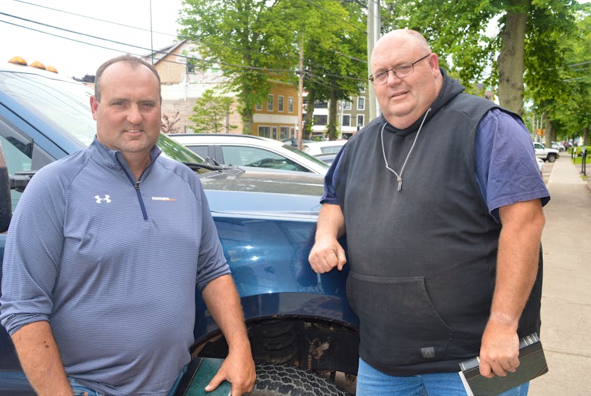 Brothers Jeff, left, and Craig Chapman say the asphalt plant they are proposing for Sherwood Road in Charlottetown wouldn’t have nearly the negative impact that has been portrayed in the media over the past few weeks.