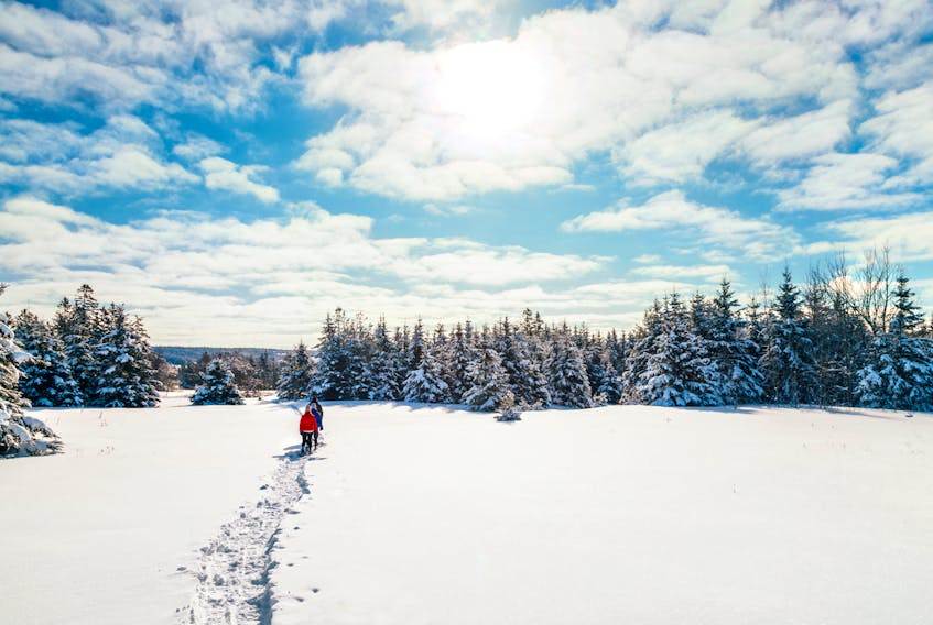 From tip to tip on the Island, there’s no shortage of thrilling winter activities to enjoy, like stepping lightly over the glittering snow on snowshoes. - Photo Courtesy Tourism P.E.I.