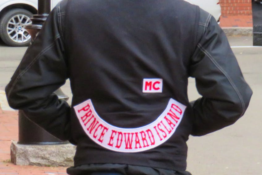 An RCMP photo shows the back of a vest worn by an alleged member of a Hells Angels prospect club.