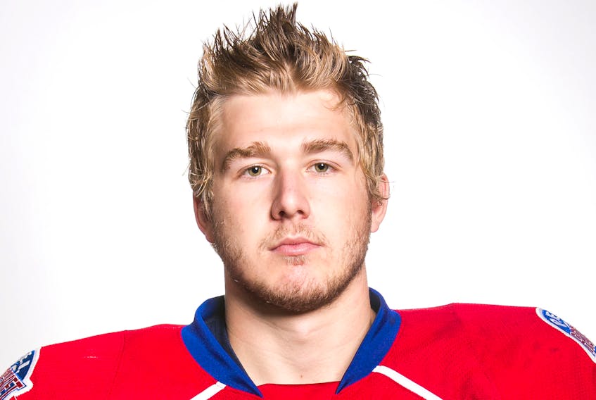 Louick Marcotte played for the P.E.I. Rocket during the 2012-13 Quebec Major Junior Hockey League season.