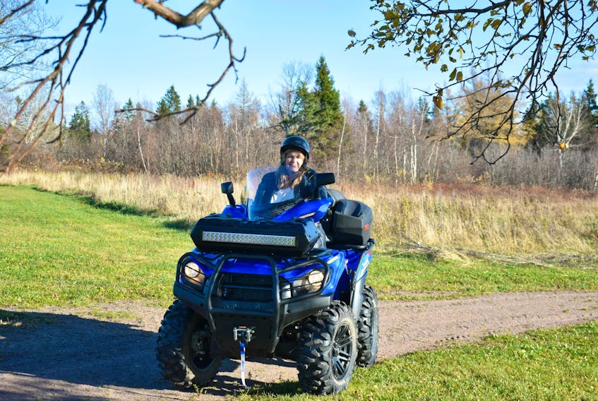 Marle Gaudet enjoys being out in nature, but because of her lumbar disc disease, an all-terrain vehicle is the best way to explore the peace and quiet. Gaudet is part of the Evangeline ATV Club and is currently building private trails on her grounds for riders.