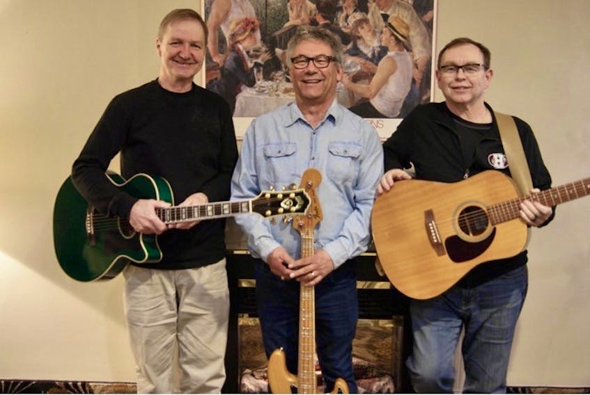 The trio Patina, made up of Kevin MacPherson, Bob Maclean and Bob Picard, will perform Trinity United church on Sunday, March 1, at 2 p.m.