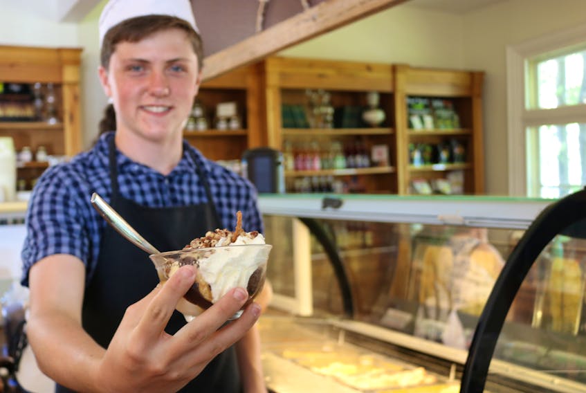 Matthew Meister, 17, said the Taste of Downtown Summerside event held on June 22 had Holman's Ice Cream Parlour sell over 500 Tiny Turtle Sundaes.
