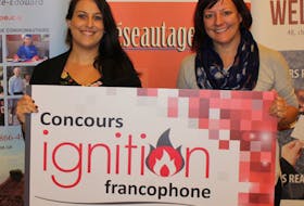 Julie Gallant, left, co-ordinator of the new Francophone Ignition Competition, and Bonnie Gallant, executive director of RDÉE Prince Edward Island, officially launched the new edition of their business start-up competition on Tuesday, Oct. 15, in Summerside