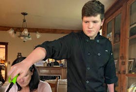 Jack Affleck, 15, discovered a passion for cooking a few years ago. His mother got him a chef's jacket, which he wears whenever he cooks and serves his dishes.