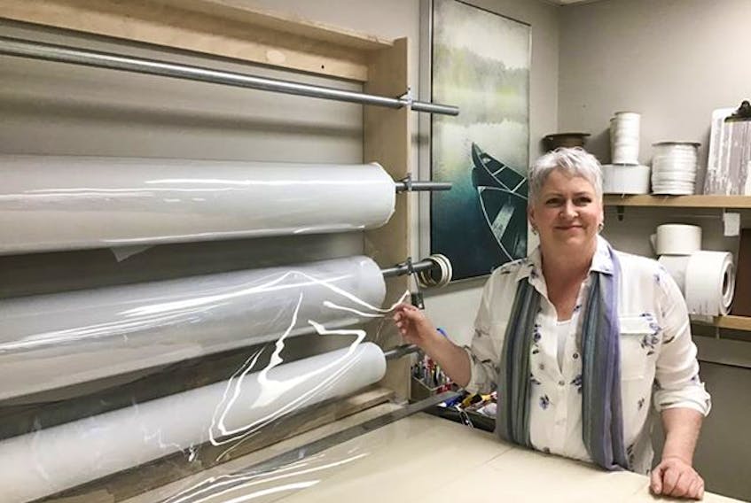 Christine Zareck is helping protect those still working from coronavirus (COVID-19 strain) by providing a transparent vinyl fabric as a sneeze guard, where feasible, to protect against droplet transmission.