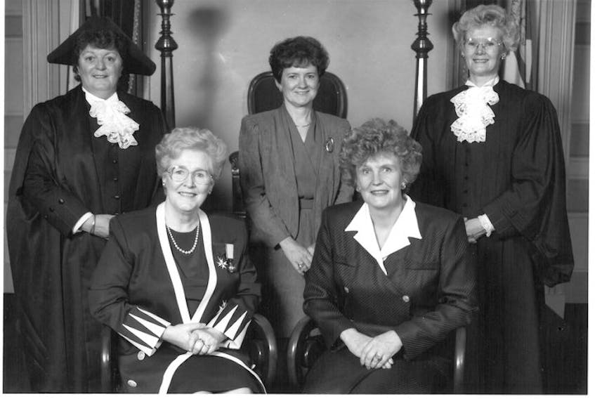 'To the Power of Five: 1993 P.E.I. Women in Politics' records the one and only time that women had all of the leadership roles of a provincial Canadian government.