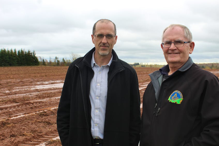The Town of Kensington has an agreement in principal to purchase 62 acres of land just outside its border to house a future commercial/industrial park. Geoff Baker, town chief administrative officer, and Mayor Rowan Caseley went to take a look at the site.