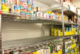 It takes a lot to fill the shelves and keep them stocked at the Summerside Salvation Army Food Bank. Millicent McKay/Journal Pioneer
