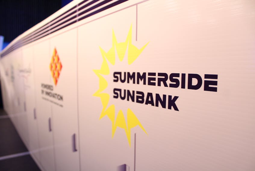 The Summerside Sunbank is the new branding for the city’s new solar power farm and battery.