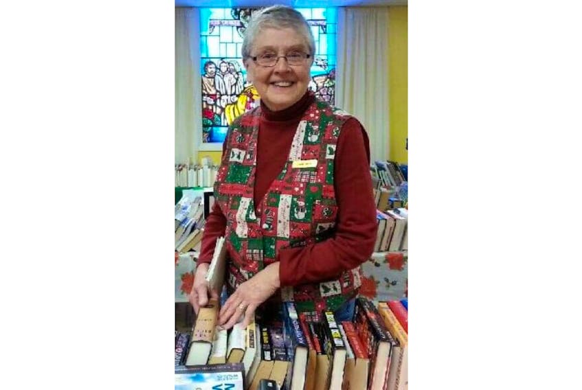 Judy Irwin is shown in the book section of the 2018 Trinity-Clifton Christmas Fair in Charlottetown. This year’s event will be held Nov. 15-16 at the church, featuring a wide variety of items to purchase, as well as a silent auction and lunch.