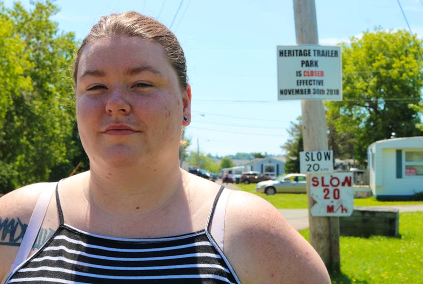 Morgan Gaudet is still reeling from the news of the closure of Heritage Trailer Park. She is currently trying to secure a plot of land to relocate her 14-year-old mobile home.