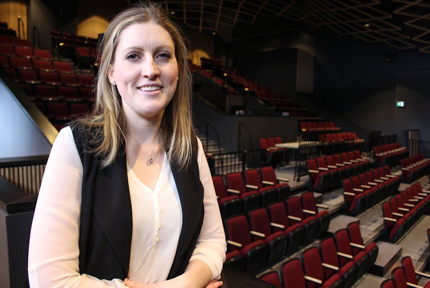 Jennifer Campbell, executive director of the College of Piping in Summerside, is still finding her way around the college’s new Celtic Performing Arts Centre. The facility, designed with Celtic arts in mind, is nearly complete and set to open July 11.