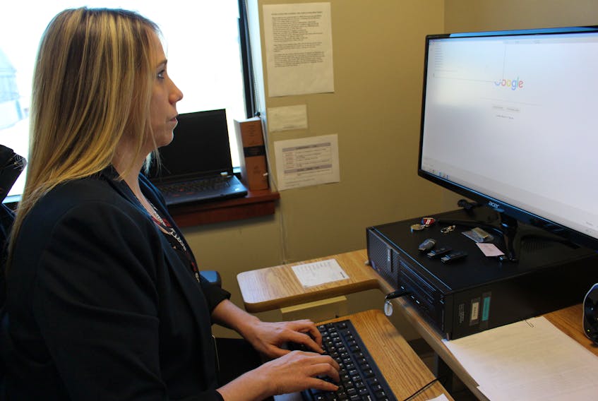 Corporal Jennifer Driscoll of the Summerside Police Service begins a search for an anonymous photo sharing website.