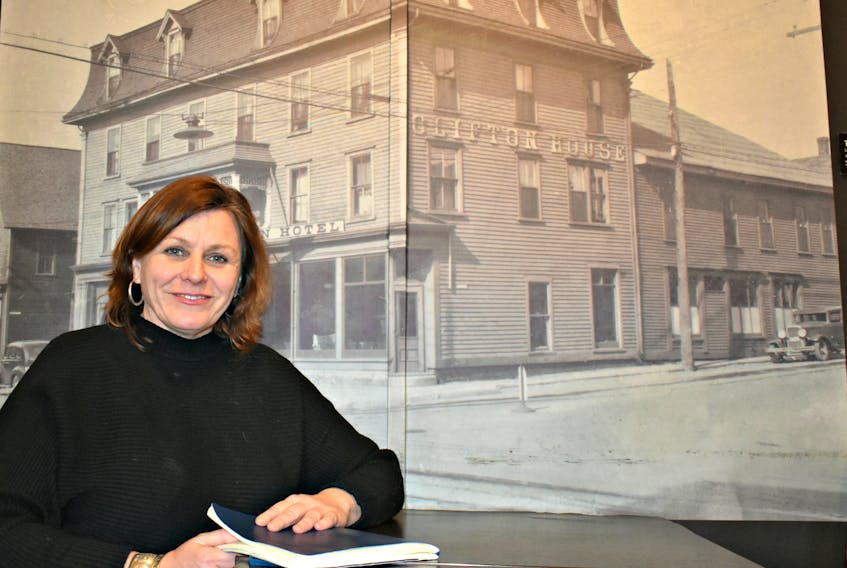 It hasn’t always been easy running a business, but Moyna Matheson knew her desire to succeed was driven by her grandmother, Mrs. Dalton, who ran the former Clifton House Hotel pictured in the background.