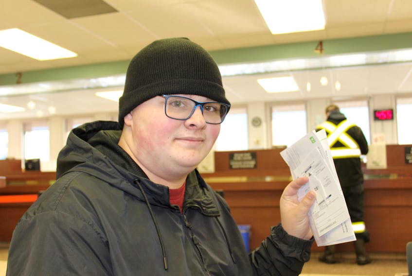 Nick Ramsay of Summerside waited for the new year to register his car, knowing he'd be saving some money.