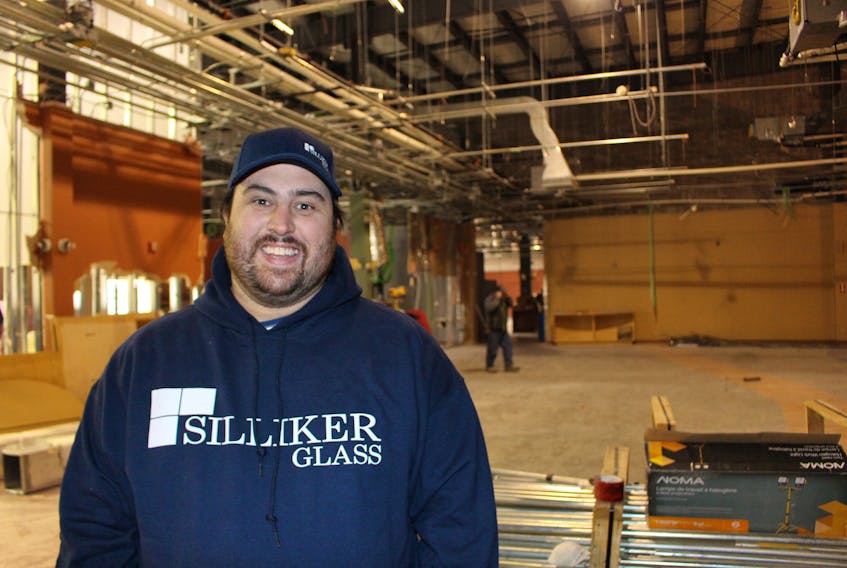 Matt Silliker, one of the owners of Silliker Glass (G.E. Silliker and Sons Ltd.) in the recently acquired space in the industrial mall in Borden Carleton. The building has housed multiple tenants including file storage for the tax centre in Summerside. Now it will house a new manufacturing plant for Silliker Glass.