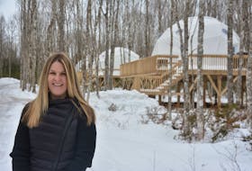 Sheila Arsenault, of Mount Tryon, has been the owner/operator of Treetop Haven, which offers geodesic dome accommodations, for nearly a year. It’s been a challenging, but rewarding, year for her.