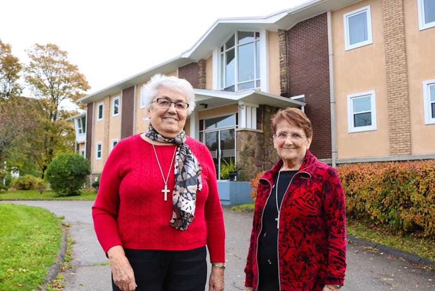 Sister Joan Marie Chaisson, left, and Sister Marie L. Arsenault are excited to celebrate the Marguerite Bourgeoys Centre’s (St. Mary’s Convent) 150th birthday in Summerside on Nov. 3 and 4.
