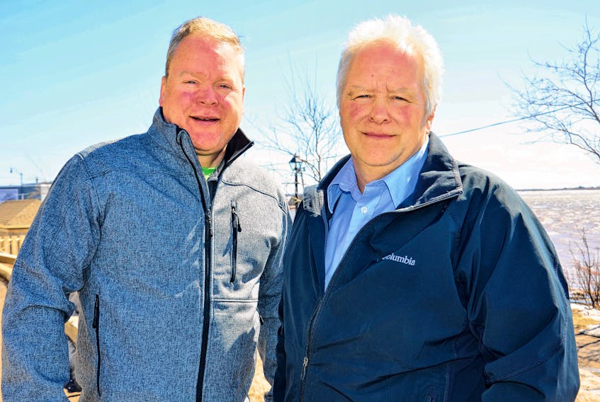 Paul Walsh, left, and Hilton MacLennan have both put their names forward as potential candidates for the Progressive Conservative Party of P.E.I. in District 23, Tyne Valley-Sherbrooke.