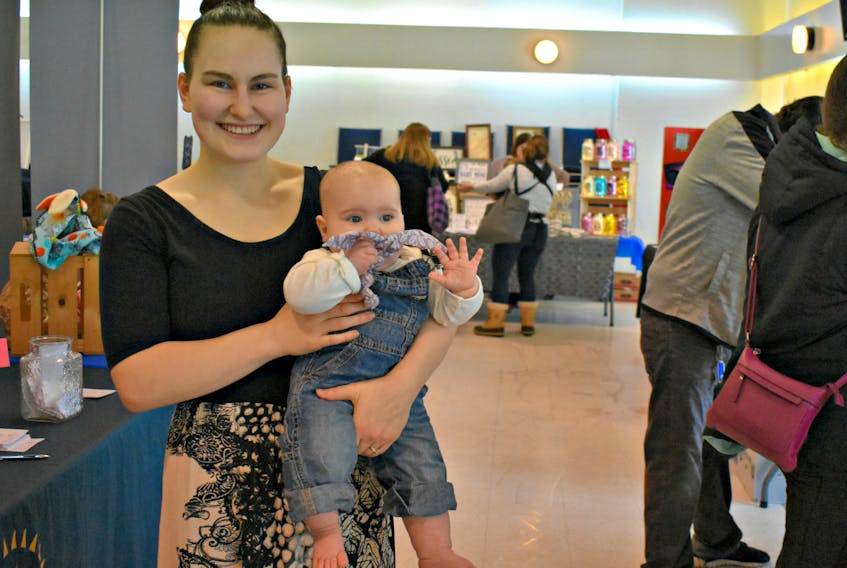 Mary Catherine Arsenault was with her six-month-old baby Berkley-Mae at the baby expo event hosted by Family Place on Sunday afternoon.