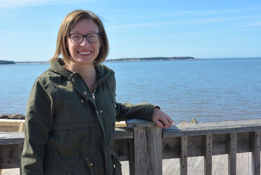 Darcia Burnett the owner of the Lobster House & Oyster Bar in Summerside claims that maintaining the pristine view from the back deck of the waterfront restaurant is one reason to get rid of plastic straws and cups. Taya Gaudet photo