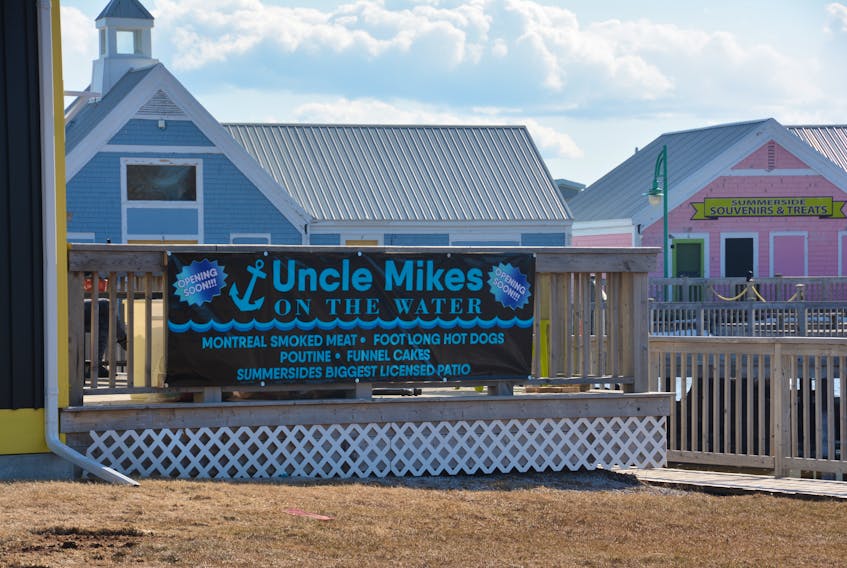 ‘Uncle Mikes on the Water’ opens this spring in Summerside at the Spinnakers Landing on Heather Moyse Drive. Taya Gaudet photo