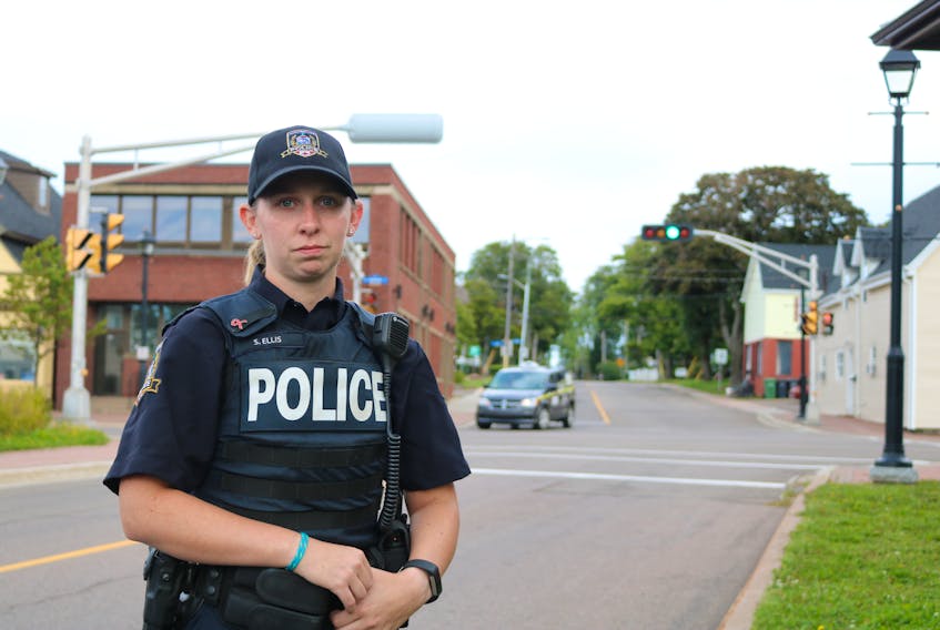 Const. Sam Ellis of the Summerside Police Force says high-risk situations are hard to deal with. She recalls being part of one while working for a police department in Medicine Hat, Alta. And said the during a high-risk takedown officers’ adrenaline is pumping and the situation is very intense.