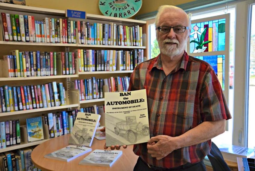 Author Rudy Croken discussed his new book, ‘Ban the Automobile: Instrument of Death,’ at the Kensington Heritage Library, Saturday.