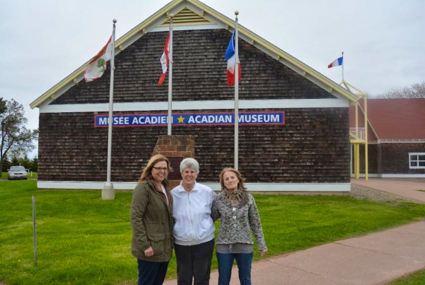 Colin MacLean/Journal Pioneer  The community of Miscouche will celebrate its 200th anniversary this year along side Canada’s 150th. Some of the organizing committee members include, from left, Michelle Perry, Estelle DesRoches and Julia Albert.