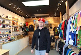 Robbie Carruthers recently opened Tuck N Roll Vintage Clothing in Summerside with girlfriend Sam Stavert. The store features mainly 1980s and 1990s clothing, accessories and vinyl records.