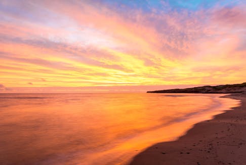 Cavendish Beach at dawn.