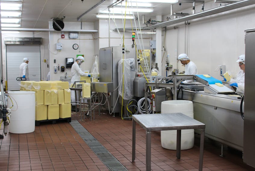 More than 200 people got a rare chance to visit the ADL cheese production centre in Summerside, Thursday. The company opened its doors to farmers for a visit to celebrate its nearly complete $19 million renovation.