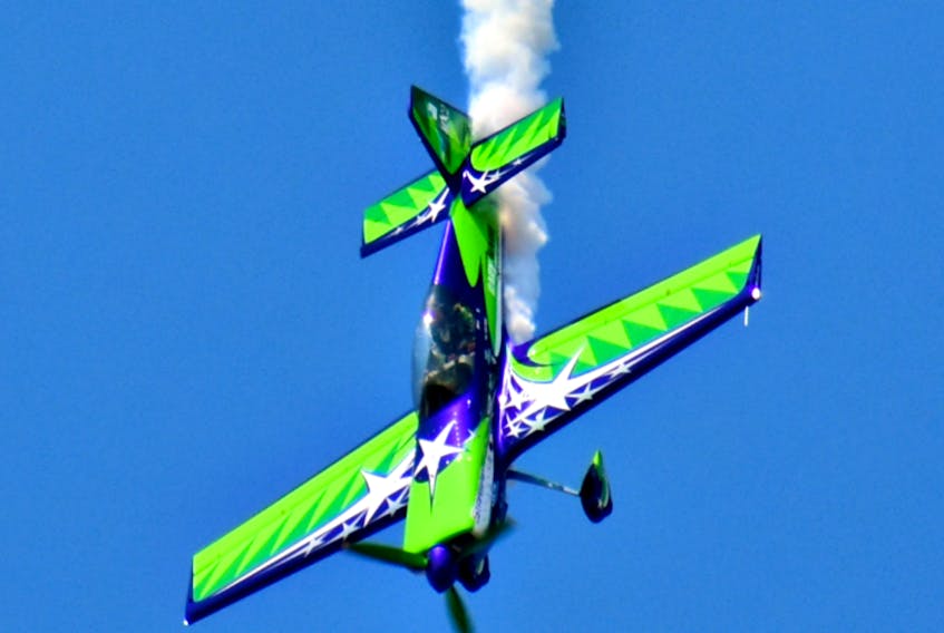Gary Ward shoots his MX2 aircraft thousands of feet high, before he intentionally stalls, allowing the small plane to fall lifelessly toward the ground, only to soar safely and gracefully upward just in time.
