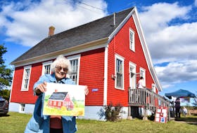 West Prince Arts Council member Nan Ferrier, from Tyne Valley, painted the old schoolhouse red before it was given a new facelift. Ferrier is one of the longest serving members in the group.
