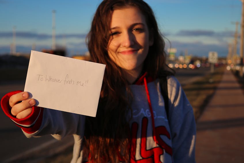 Katie Stordy, 19, has hidden 100+ Christmas cards around Summerside in an effort to spread the spirit of Christmas and the holidays, while acting as a reminder that the kindness, generosity and togetherness that comes with the season should be spread year-round.