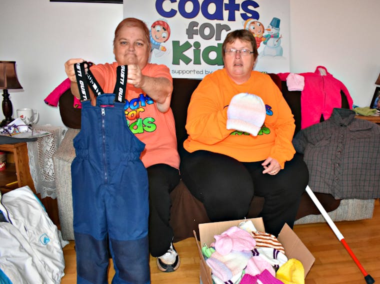 Sandra Gallagher, from left, and Sandra, need new or gently used warm clothes, coats, hats, boots and gloves for the Coats for Kids annual campaign.